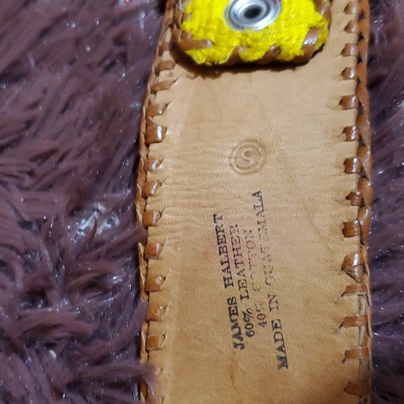 James Halbert Leather and Rayon Belt - Picture 3 of 4